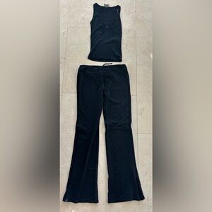 American Groove Black Sweatpants and Tank with Butterfly Design